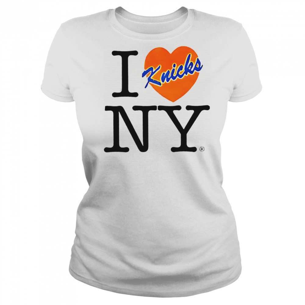 I love NY New York Knicks heart shirt Women's T-shirt