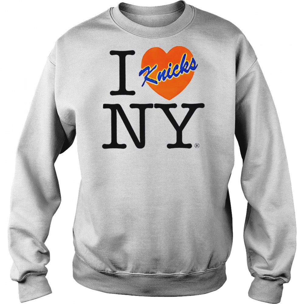 I love NY New York Knicks heart shirt Hoodie