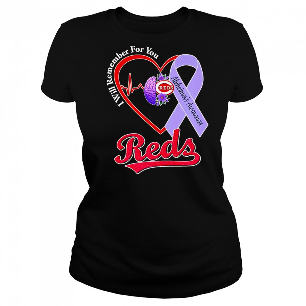 I will remember for you Alzheimer’s Awareness Cincinnati Reds shirt Women's T-shirt