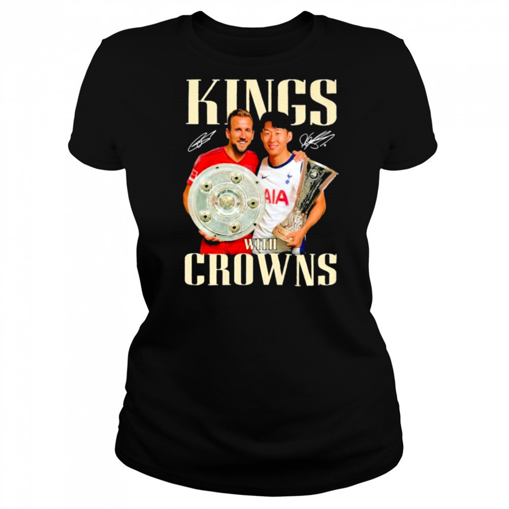 King With Crowns Son Heung Min x Harry Kane Signatures T shirts Women's T-shirt