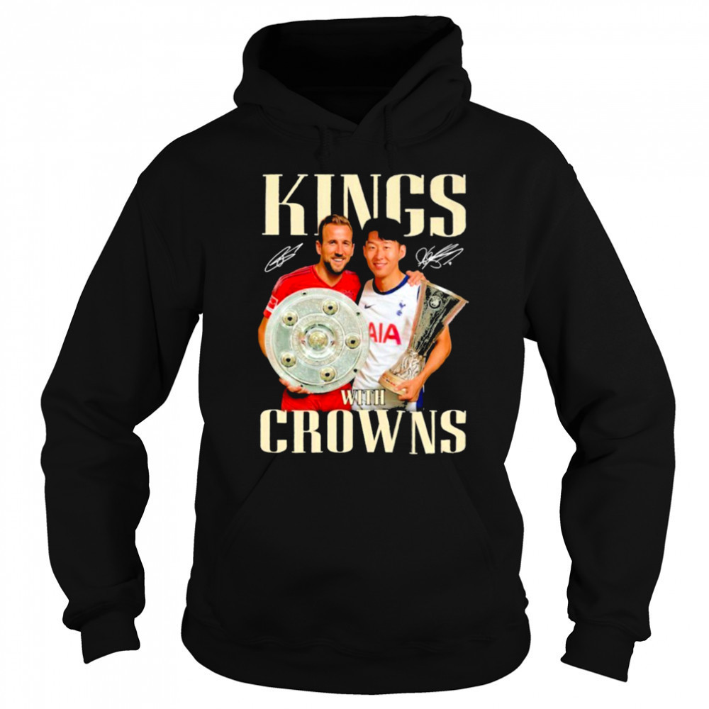 King With Crowns Son Heung Min x Harry Kane Signatures T shirts Sweatshirt