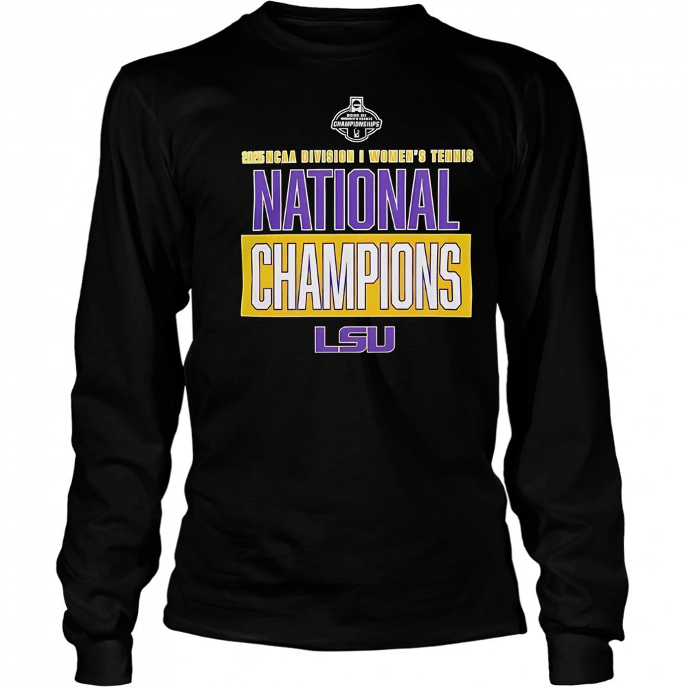 LSU Tigers Women’s Tennis 2025 NCAA DI National Champions T-Shirt Long Sleeved
