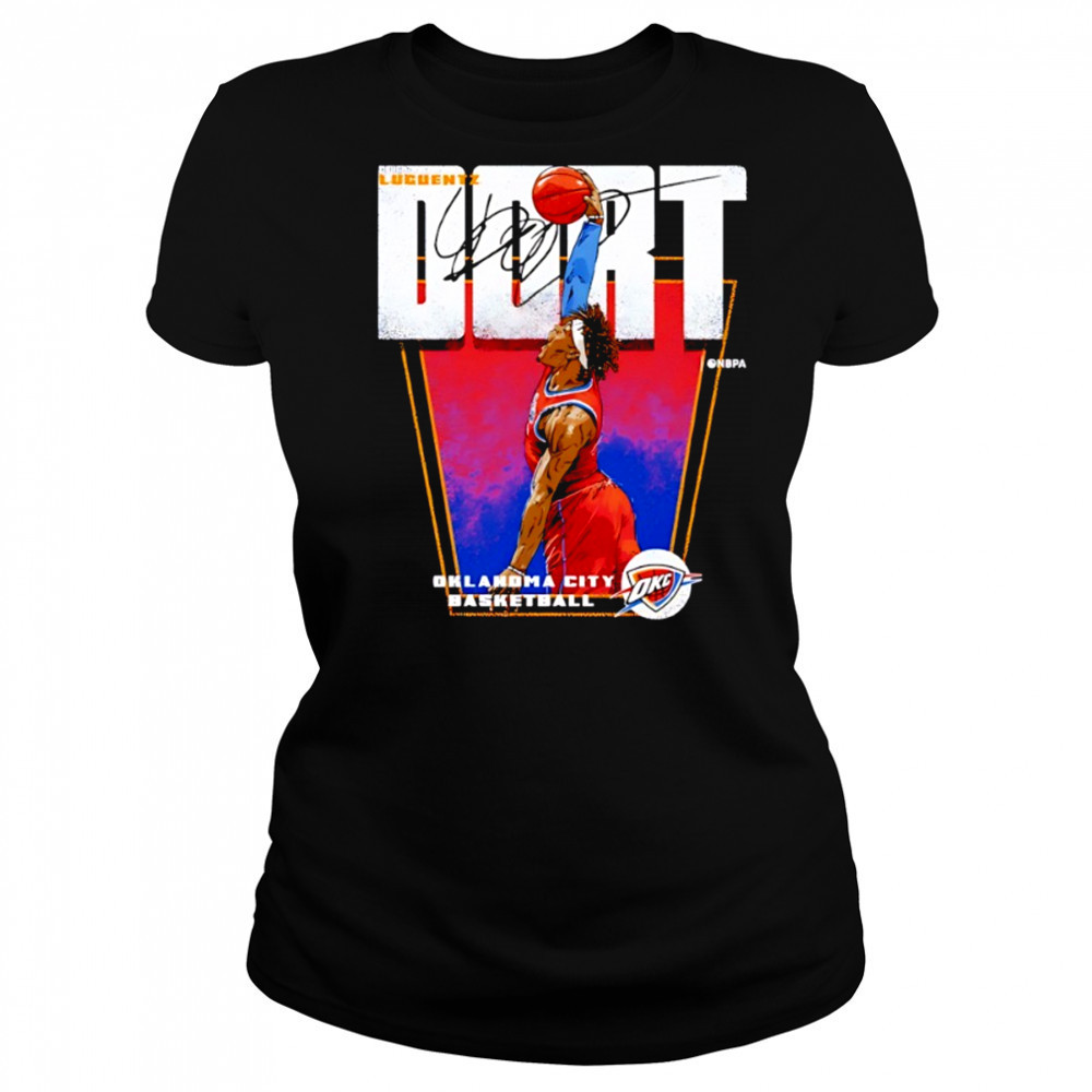 Luguentz Dort Oklahoma City Thunder NBA player basketball signature shirt Women's T-shirt