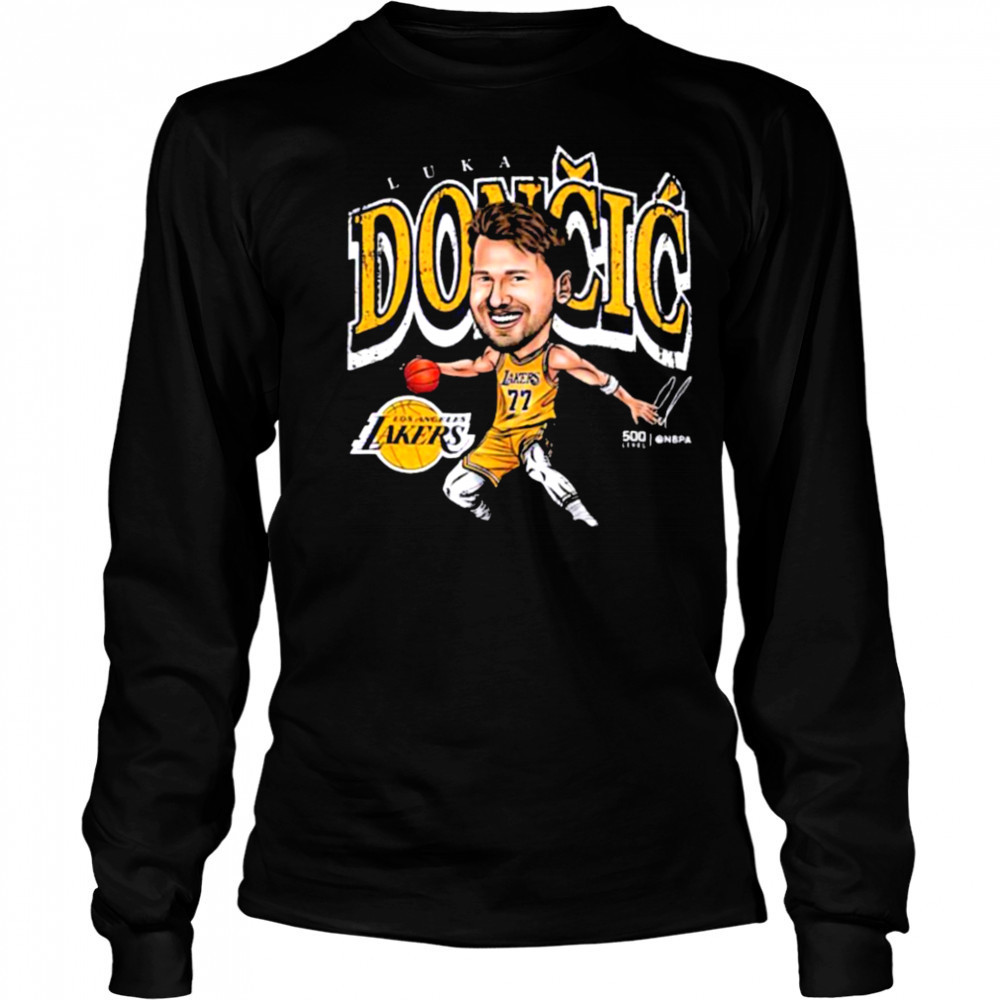 Luka Doncic Los Angeles Lakers Cartoon T shirts Long Sleeved