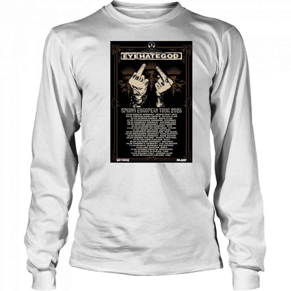 Maximum Torque Agency Eyehategod Spring European Tour 2025 Dates t-shirt Long Sleeved