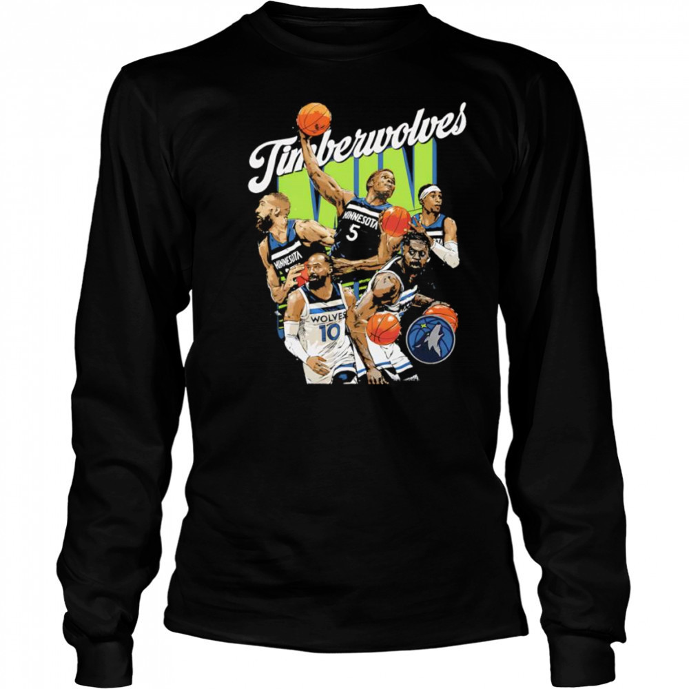 Minnesota Timberwolves Starting 5 shirt Long Sleeved