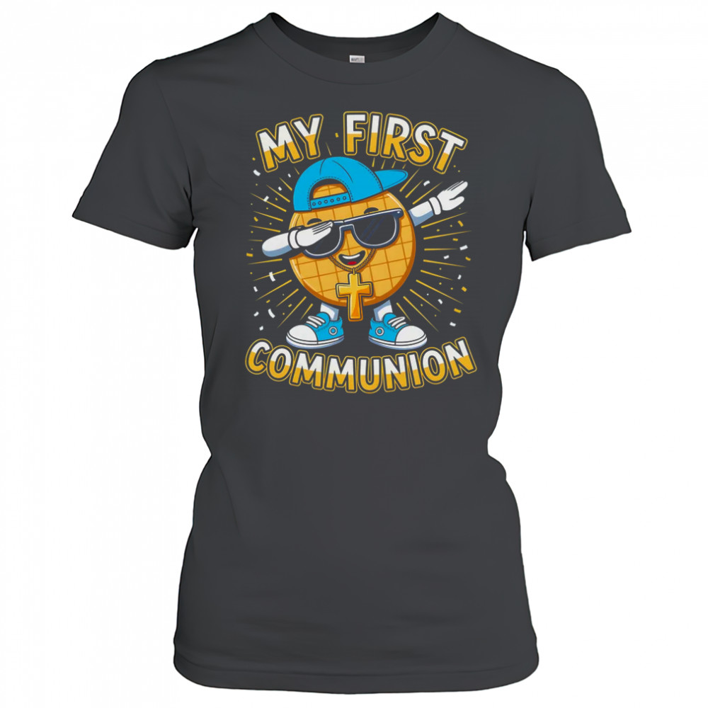 My First Communion Dabbing Wafer Funny 1st Communion Boy shirt Women's T-shirt