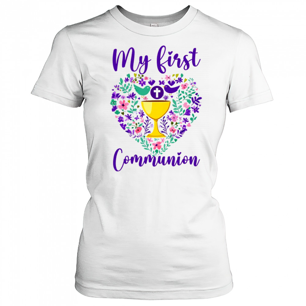 My First Holy Communion Christians And Catholic Girls Boys shirt Women's T-shirt