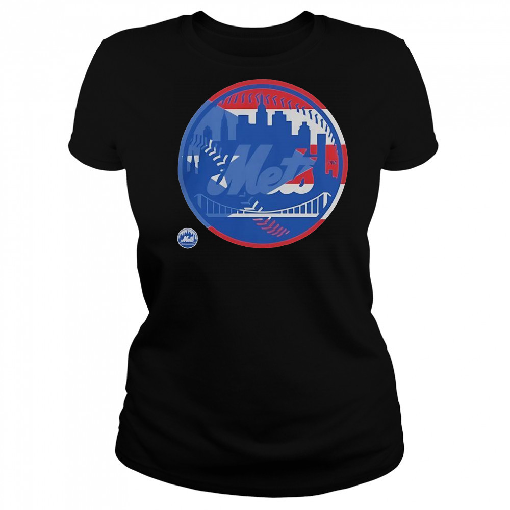 New York Mets Puerto Rican Flag Logo T-Shirt Women's T-shirt