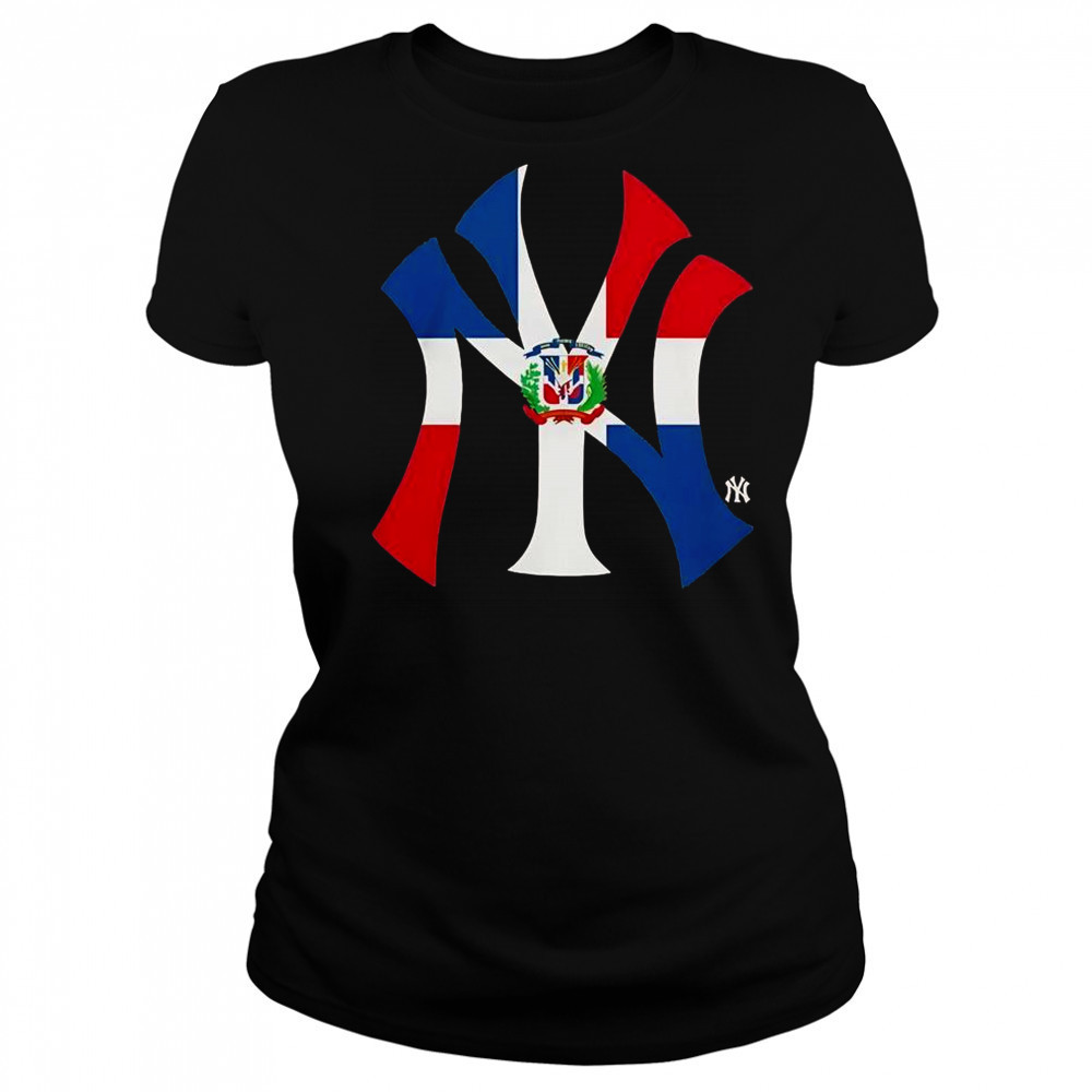 New York Yankees Dominican Republic Flag Logo T-Shirt Women's T-shirt