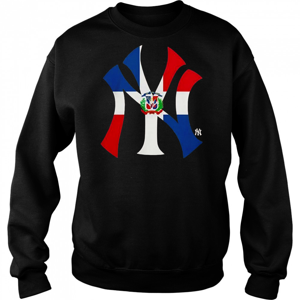 New York Yankees Dominican Republic Flag Logo T-Shirt Hoodie