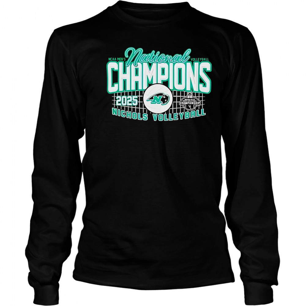 Nichols 2025 NCAA Men’s Volleyball National Champions T-Shirt Long Sleeved