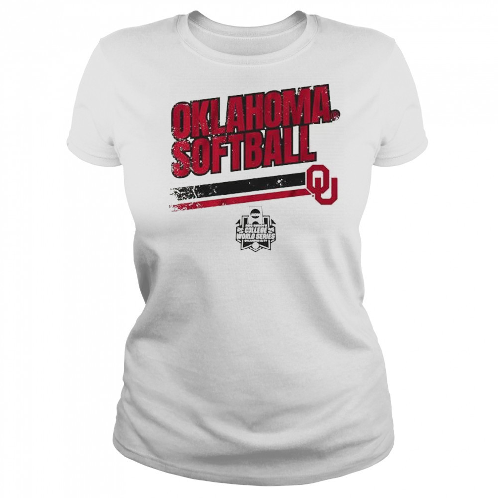 Oklahoma Sooners Softball Women’s NCAA College World Series Stripe t-shirt Women's T-shirt
