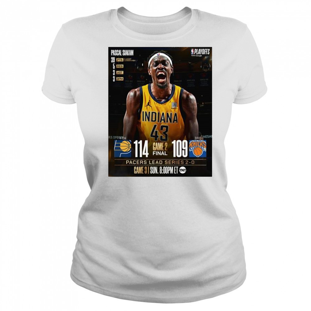 Pascal Siakam Pacers Lead Series 2-0 Over Knicks Game 3 t-shirt Women's T-shirt