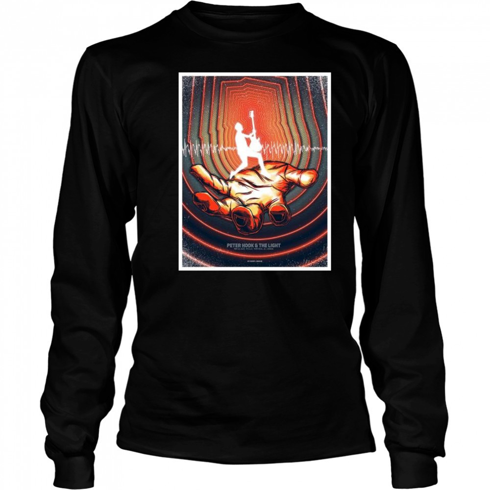 Peter Hook & The Light Mtelus Montreal QC May 22 2025 Tour t-shirt Long Sleeved