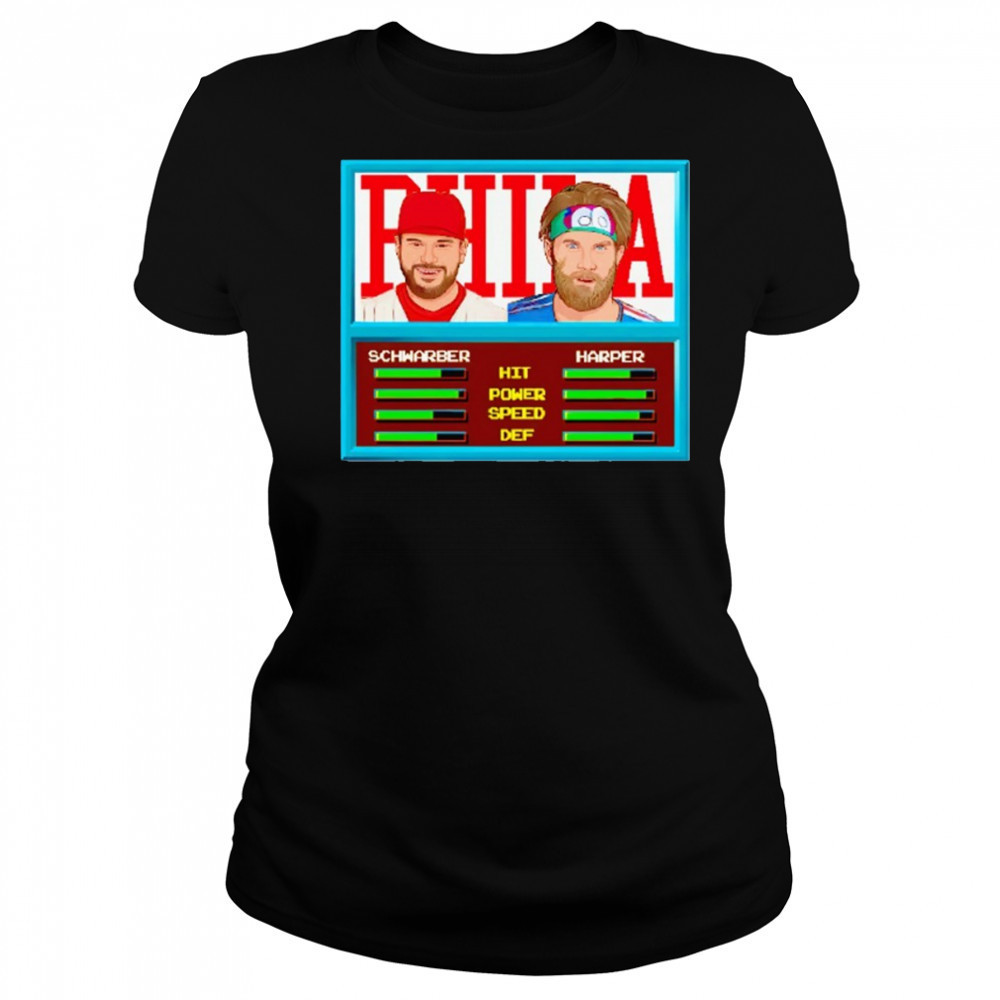 Philadelphia Bryce Harper Kyle Schwarber Video Game Style shirt Women's T-shirt