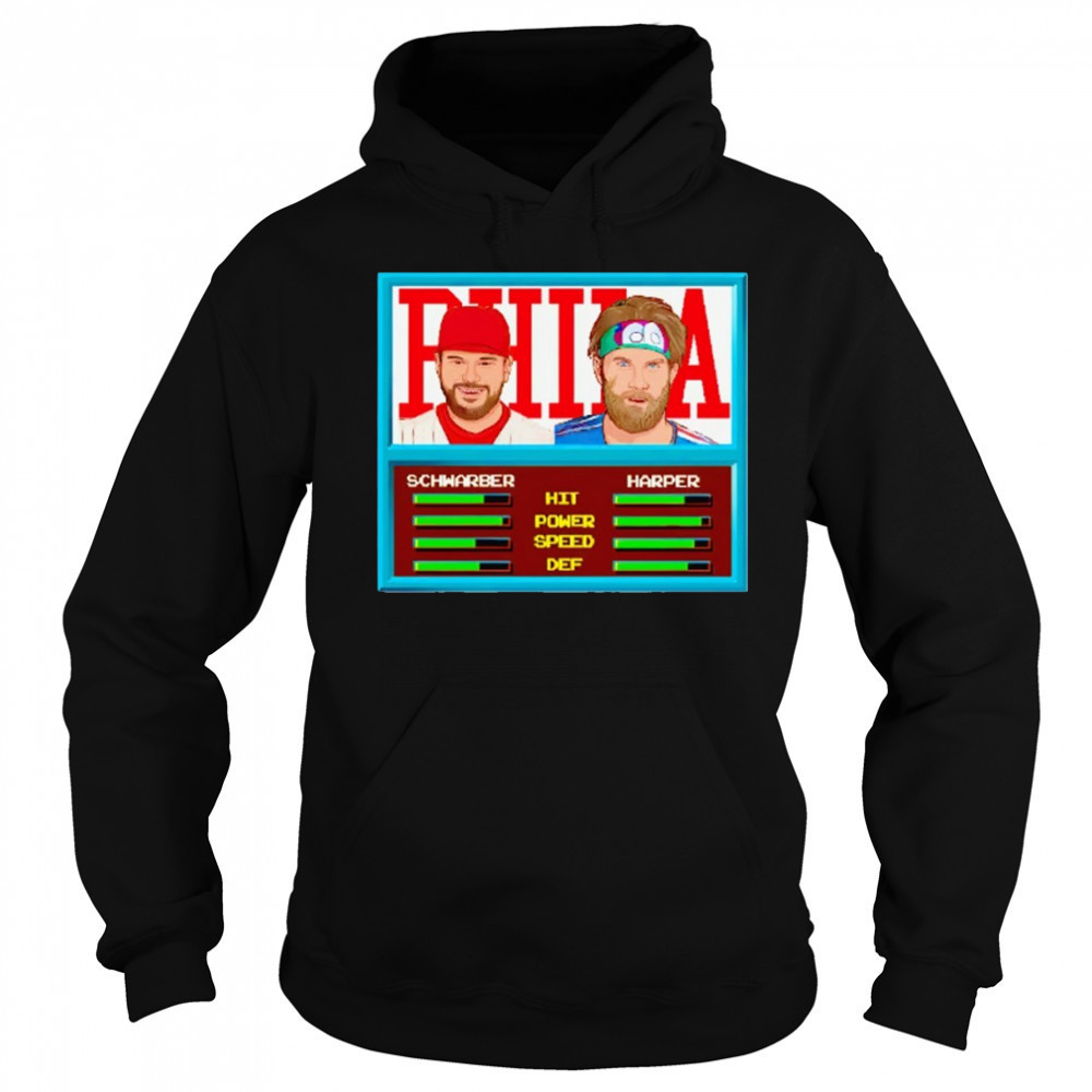 Philadelphia Bryce Harper Kyle Schwarber Video Game Style shirt Sweatshirt