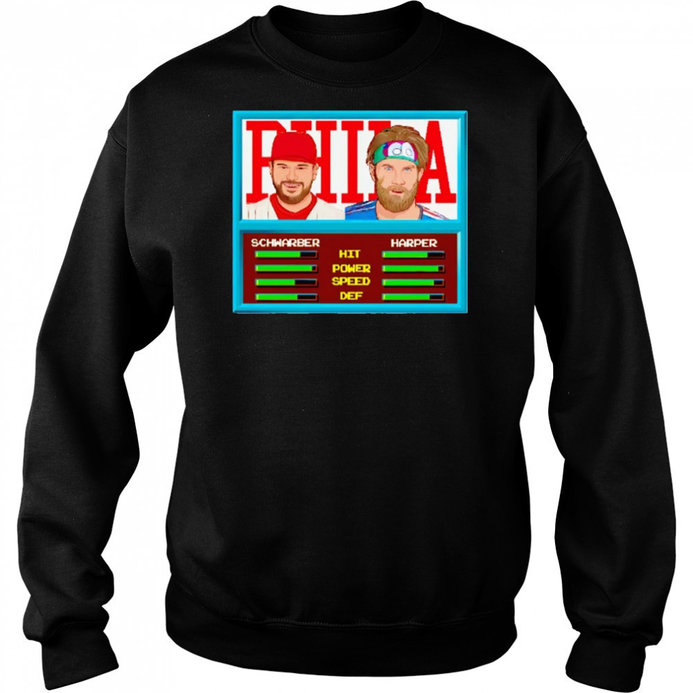 Philadelphia Bryce Harper Kyle Schwarber Video Game Style shirt Hoodie