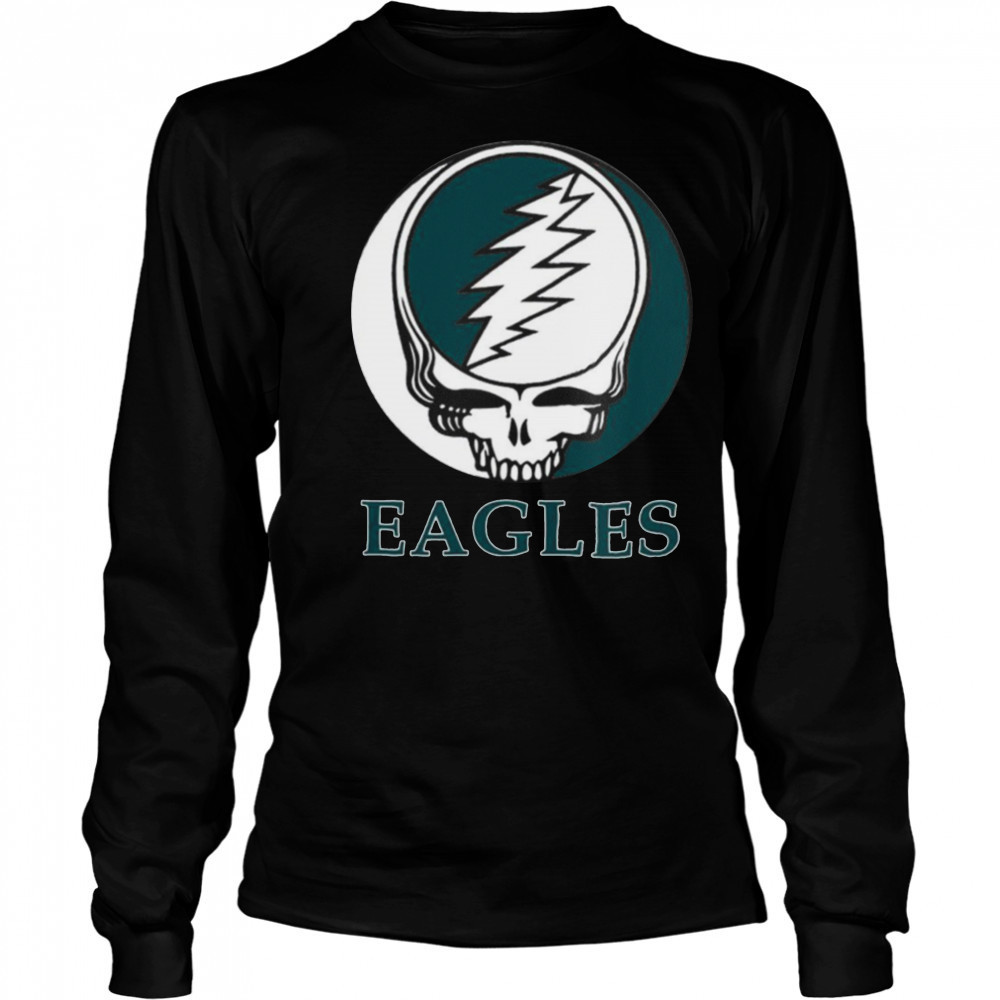 Philadelphia Eagles Grateful Dead logo shirt Long Sleeved