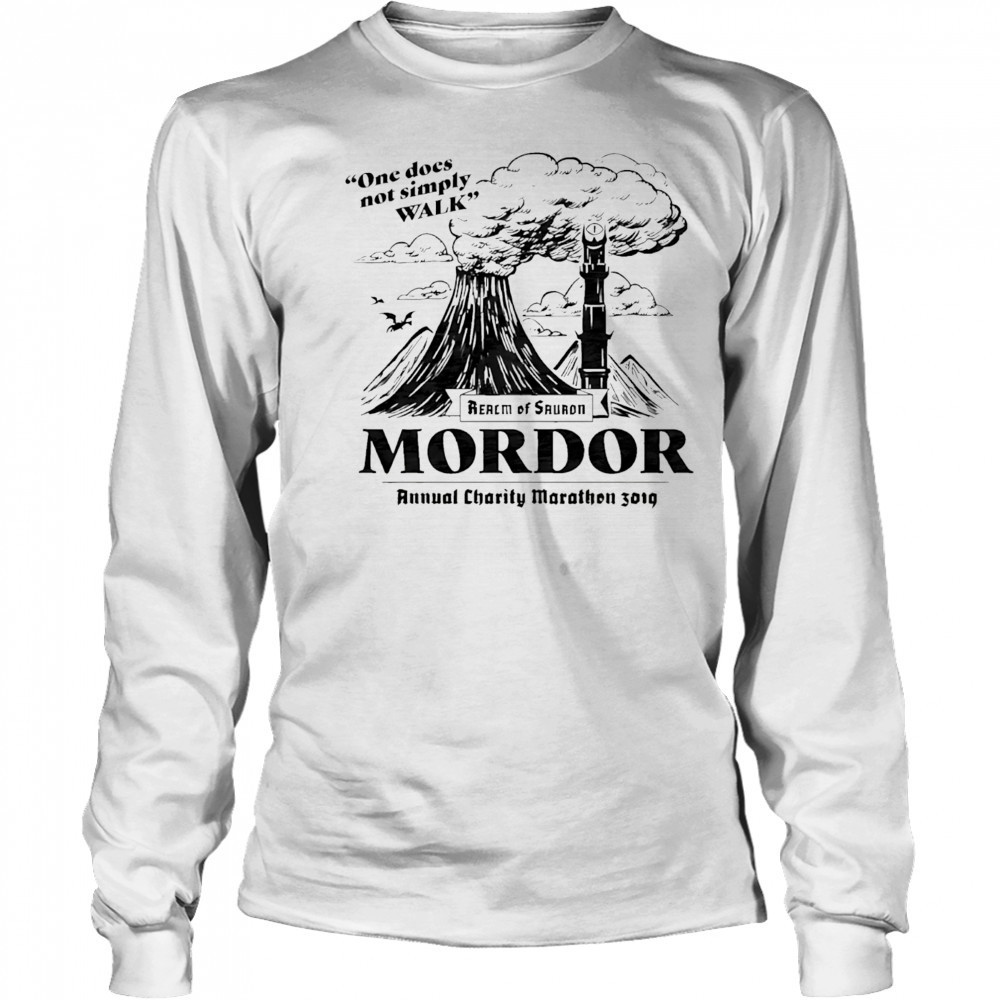 Rcm of Sauron Mordor One Does Not Simply Walk shirt Long Sleeved