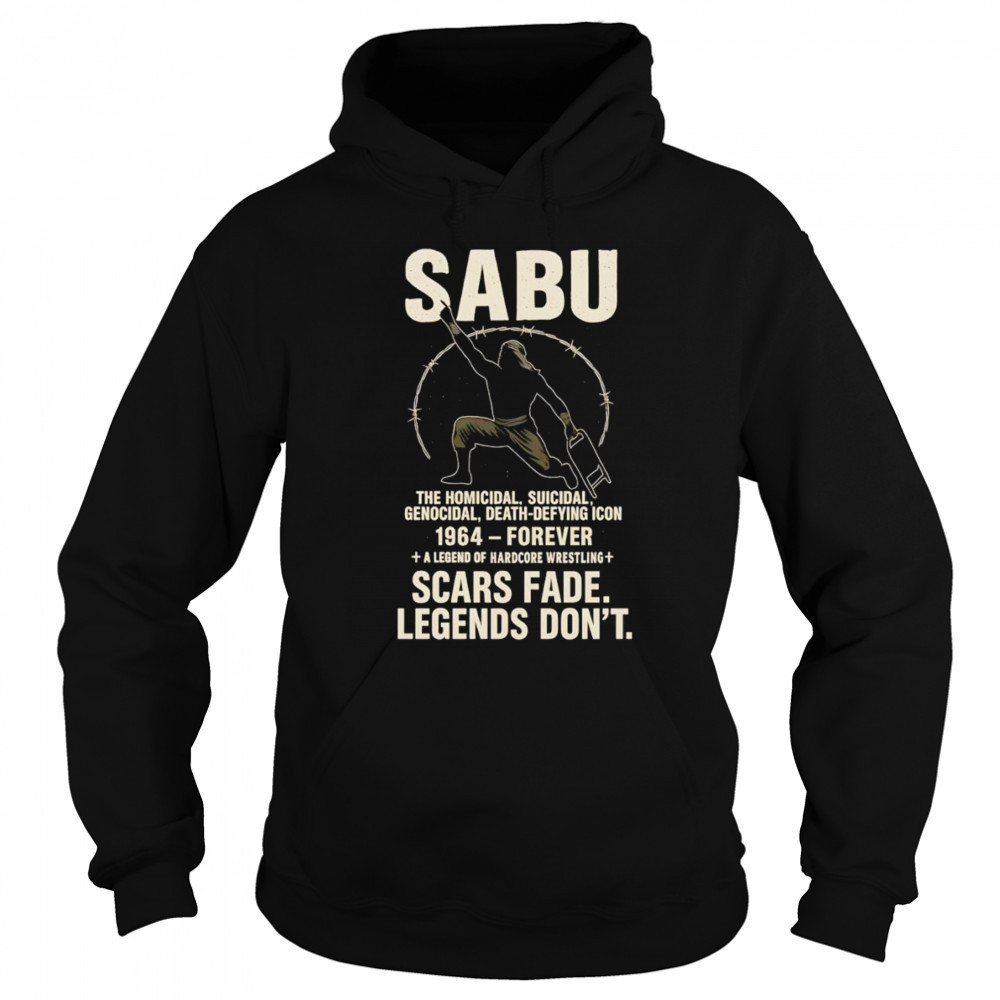 Sabu Pro Wrestling ECW Sabu Legend Wrestling In Memory shirt Sweatshirt