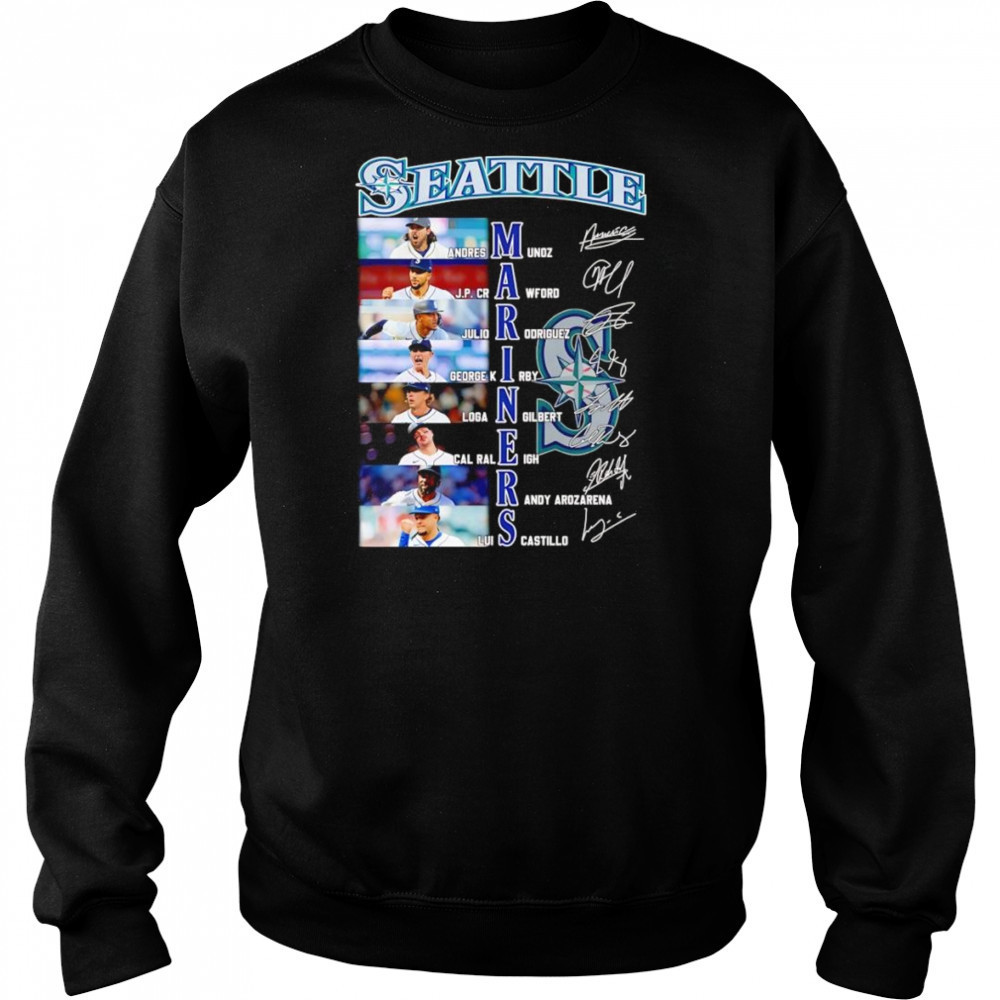 Seattle Mariners Andres Munoz JP Crawford Julio Rodriguez signature shirt Hoodie