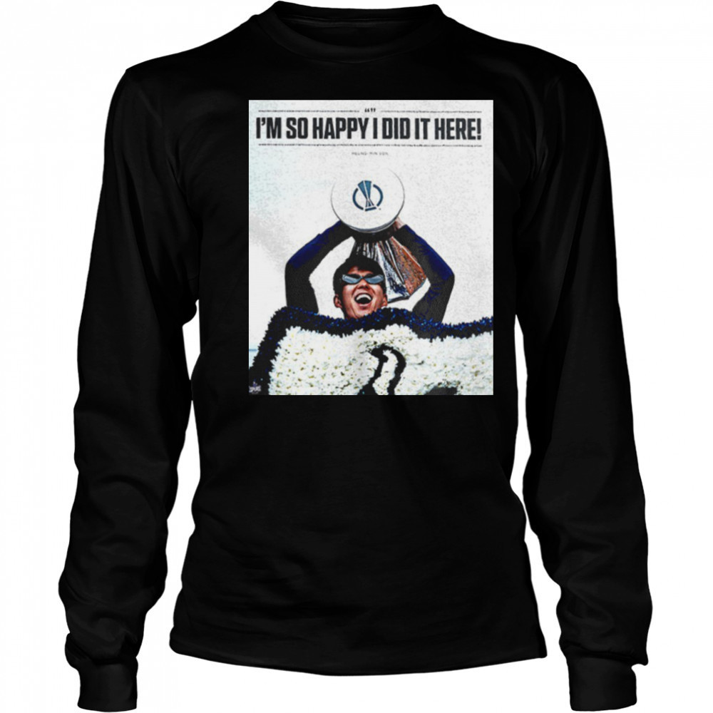 Son Heung Min i’m so glad that i did it here shirt Long Sleeved