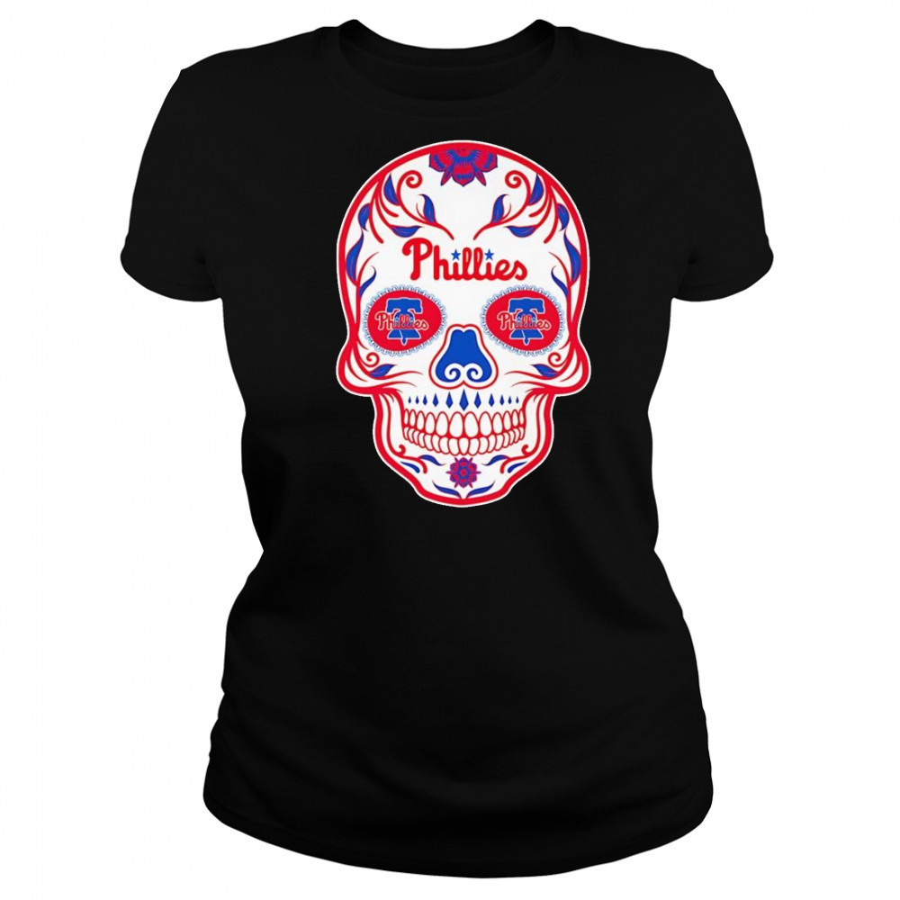 Sugar skull Philadelphia Phillies shirt Women's T-shirt