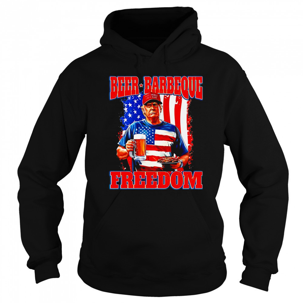 Trump 4th of July Beer Barbeque Freedom Sweatshirt