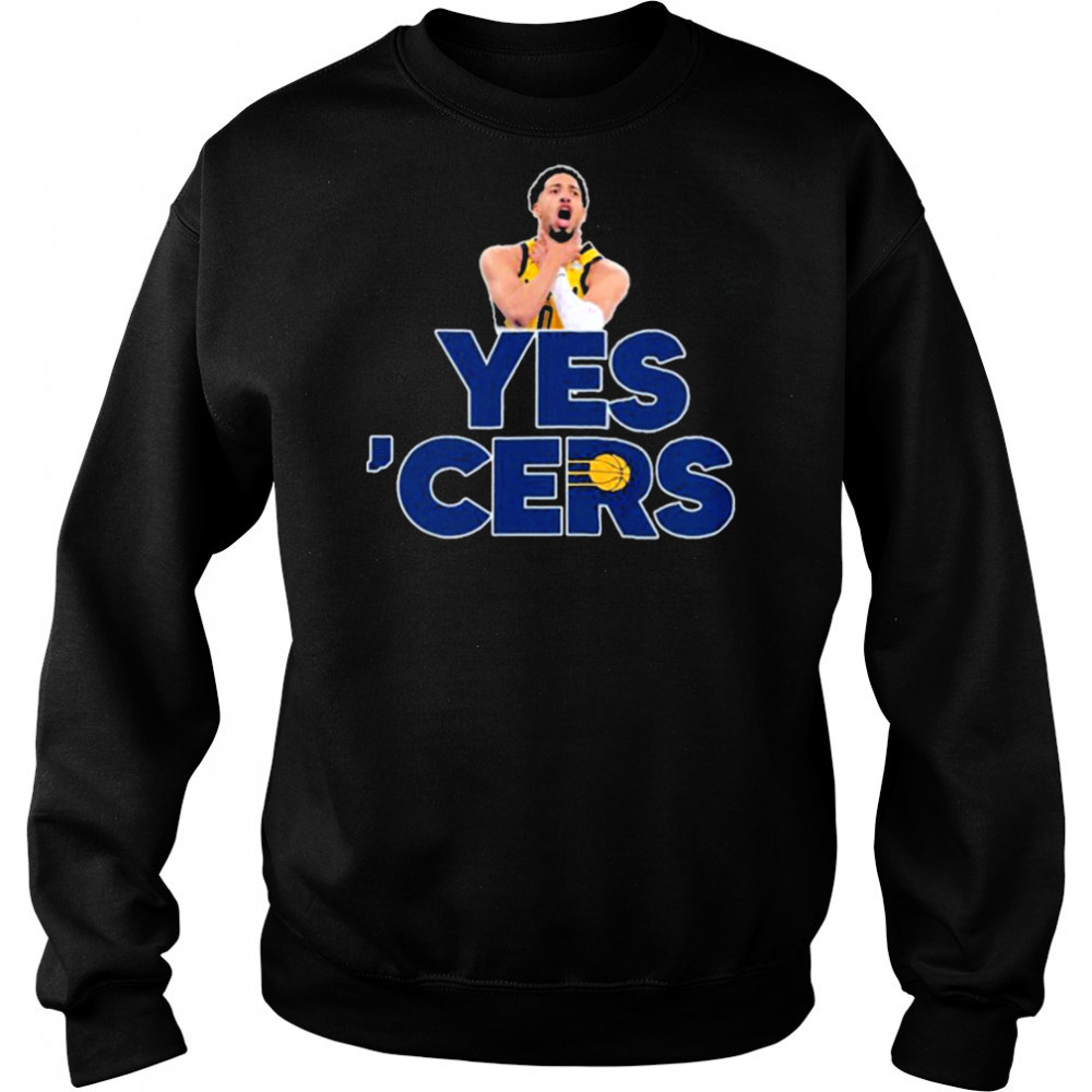 Tyrese Haliburton Choke Yes ‘Cers Indiana Pacers T shirts Hoodie