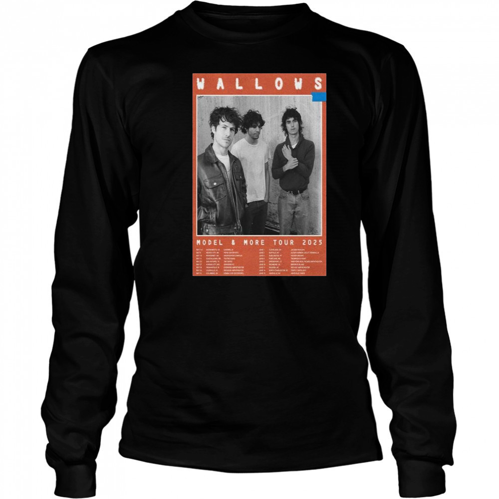 Wallows Model & More Tour 2025 t-shirt Long Sleeved