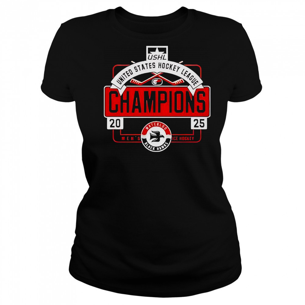 Waterloo Black Hawks USHL Champions Men’s Ice Hockey 2025 T-Shirt Women's T-shirt