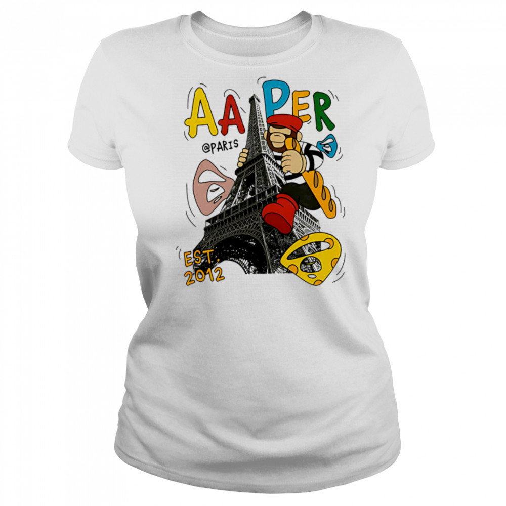 Aape Bathing Ape Eiffel Tower shirt Women's T-shirt