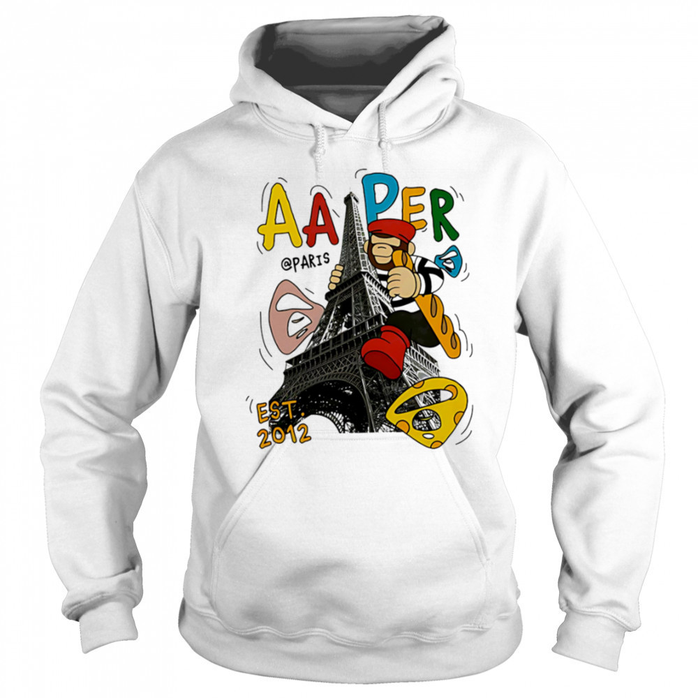 Aape Bathing Ape Eiffel Tower shirt Sweatshirt