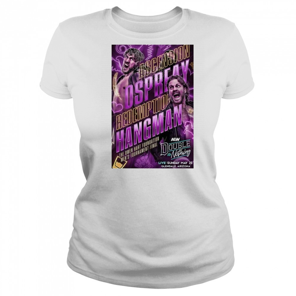 AEW Double or Nothing Matchup Monday Will Ospreay vs Hangman Adam Page May 25-2025 t-shirt Women's T-shirt