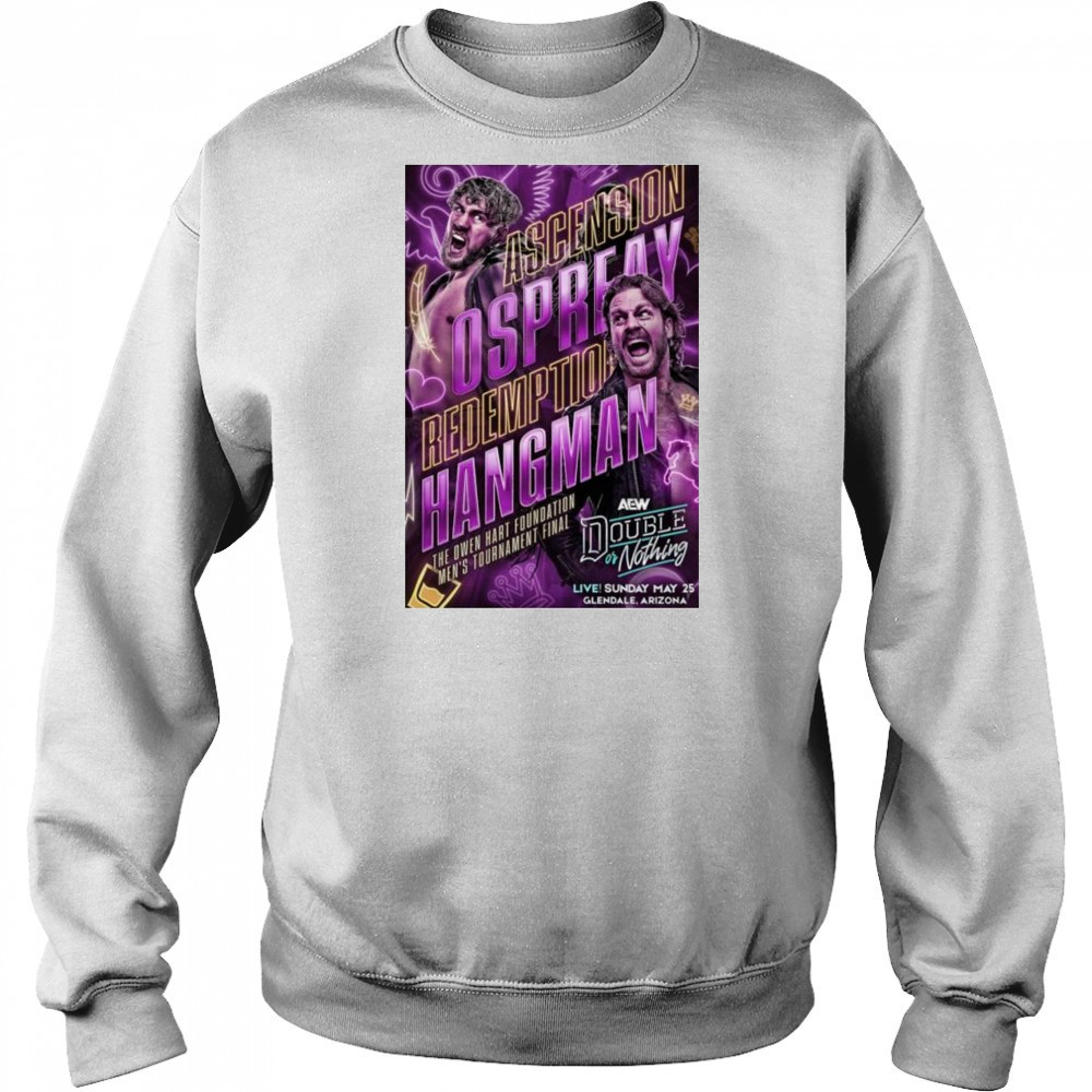 AEW Double or Nothing Matchup Monday Will Ospreay vs Hangman Adam Page May 25-2025 t-shirt Hoodie