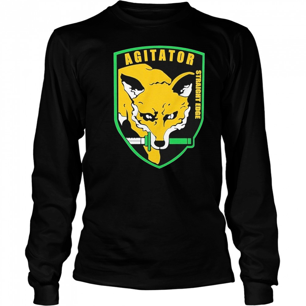 Agitator Straight Edge Fox T-shirt Long Sleeved