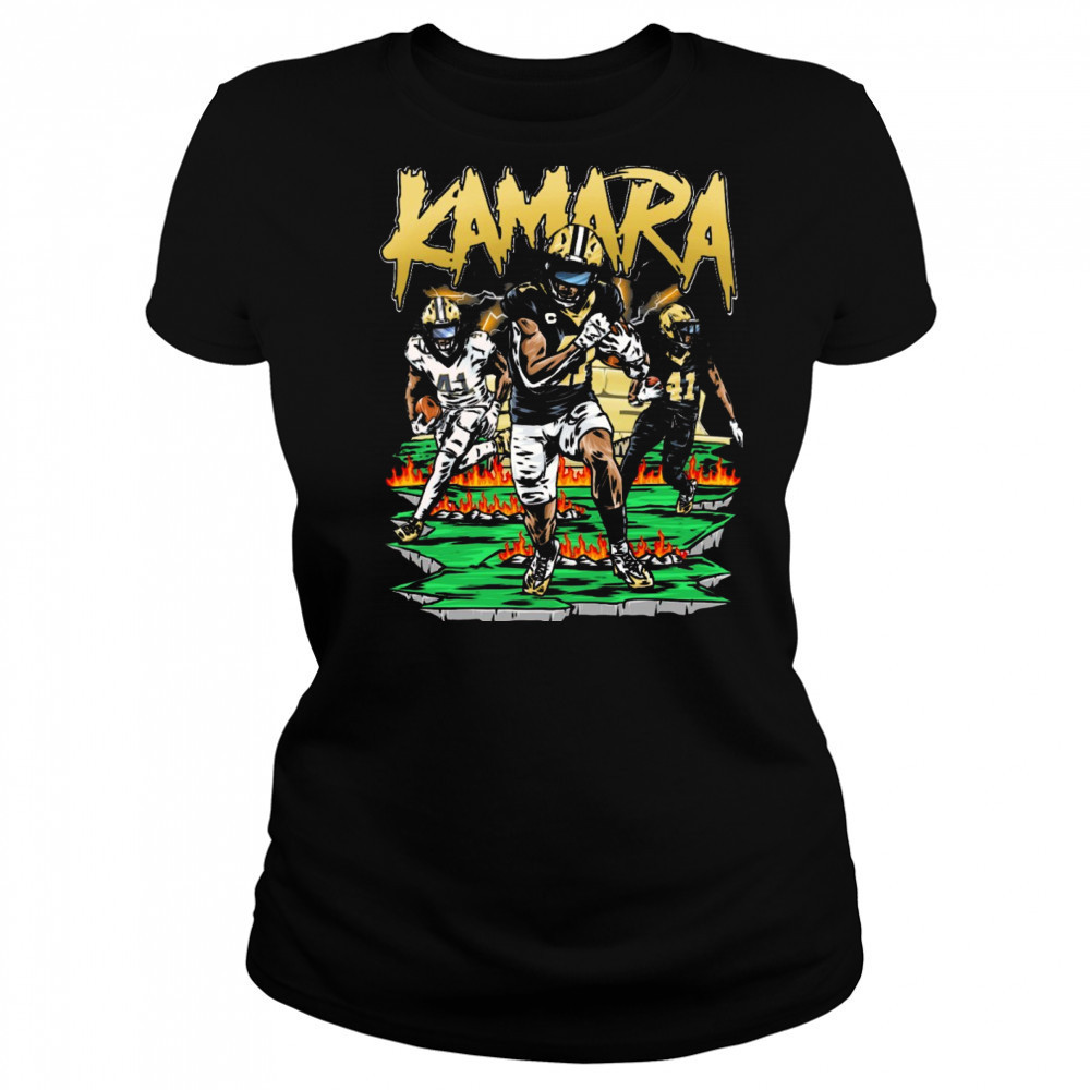 Alvin Kamara New Orleans Saints NFL Football Planet Euphoria Art 2025 t-shirt Women's T-shirt