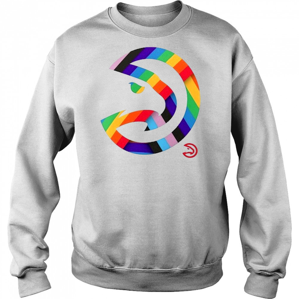 Atlanta Hawks Team Logo Pride T-Shirt Hoodie
