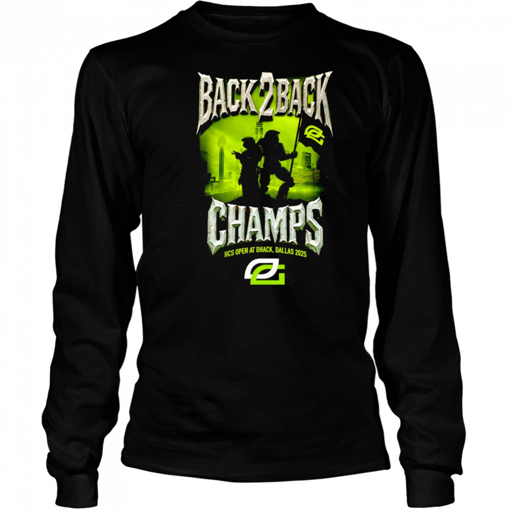 Back 2 back Champs HCS Open at Dhack Dallas 2025 shirt Long Sleeved