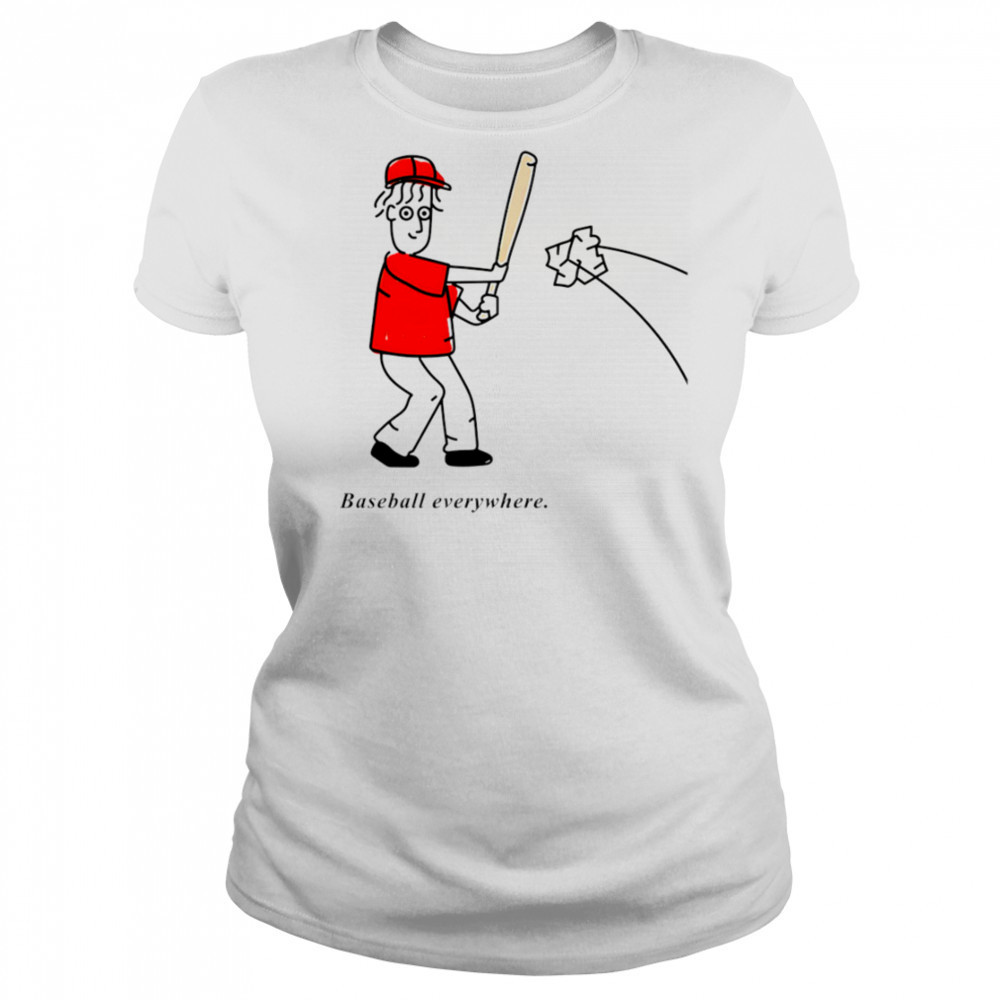 Baseball Everywhere cartoon meme shirt Women's T-shirt