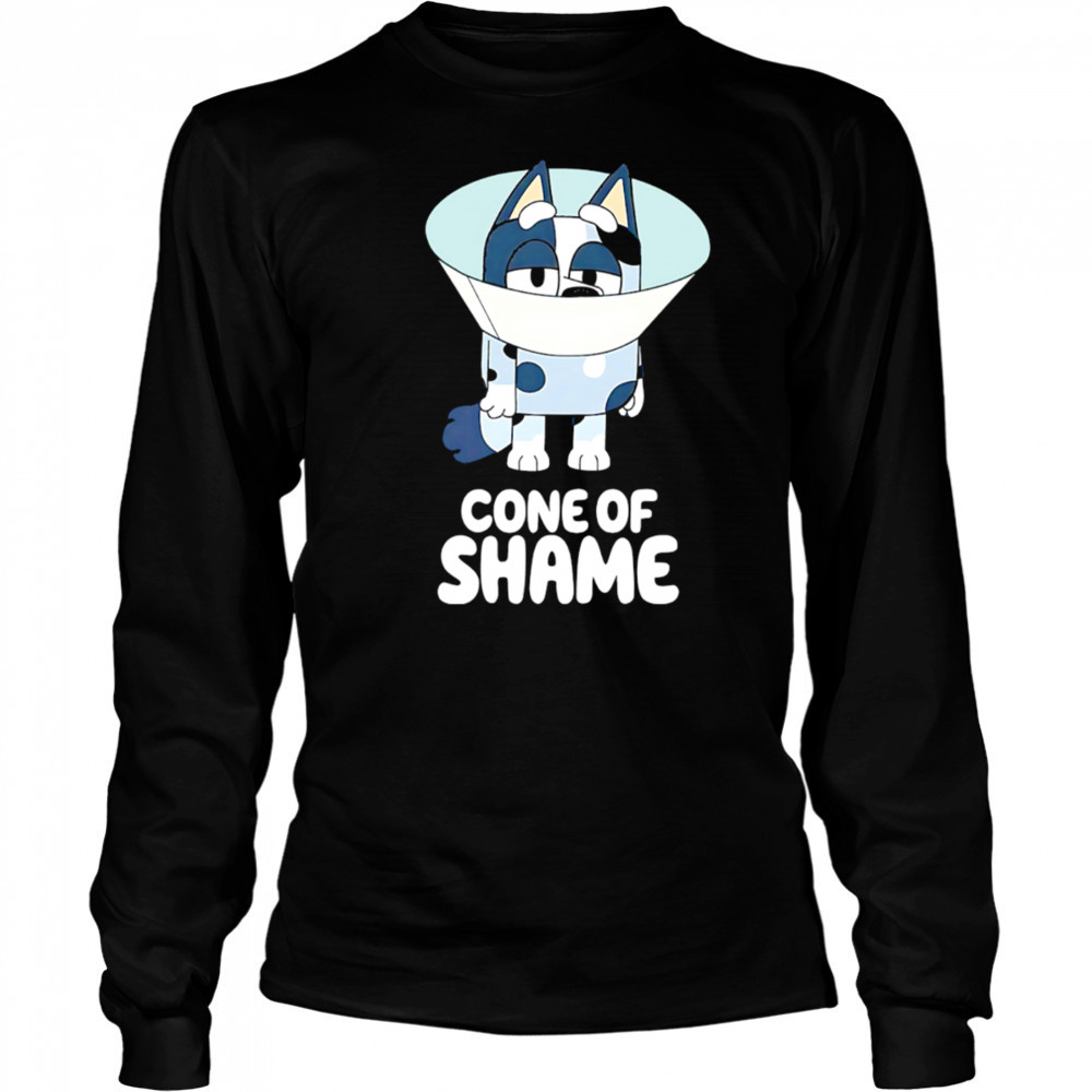 Bluey cone of shame cartoon shirt Long Sleeved