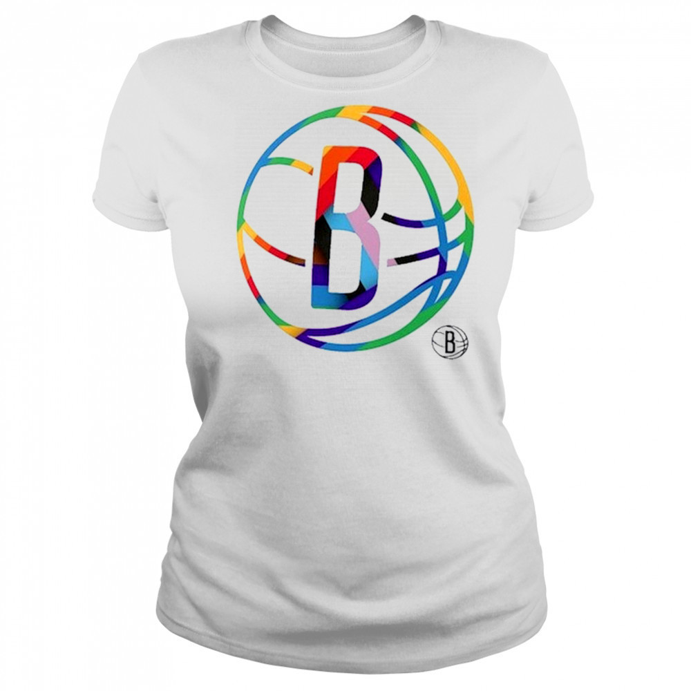Brooklyn Nets Team Logo Pride T-Shirt Women's T-shirt