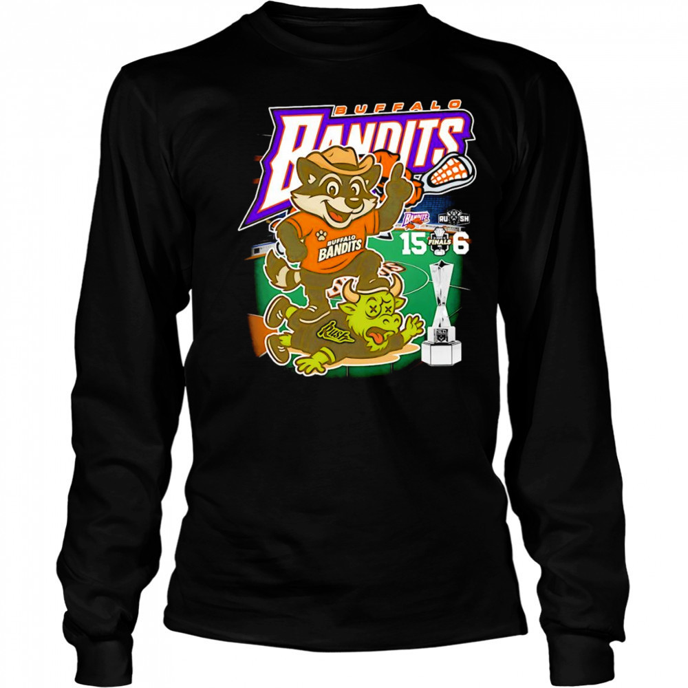 Buffalo Bandits 15 6 Rush mascot shirt Long Sleeved