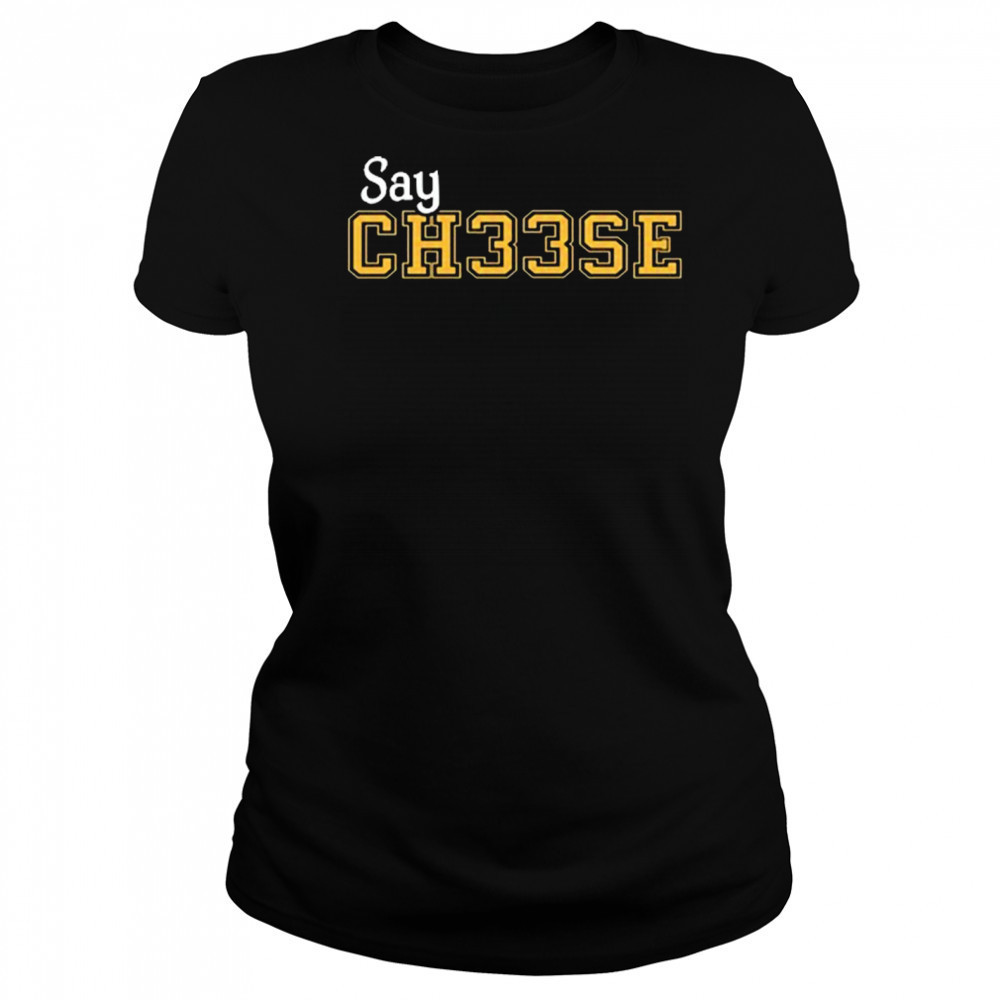 Cooper Sharp Wearing Say Ch33se New t-shirt Women's T-shirt