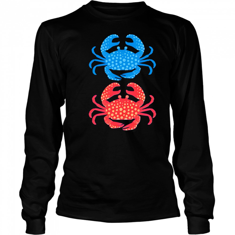 Crabs Blue and Crabs Red shirt Long Sleeved