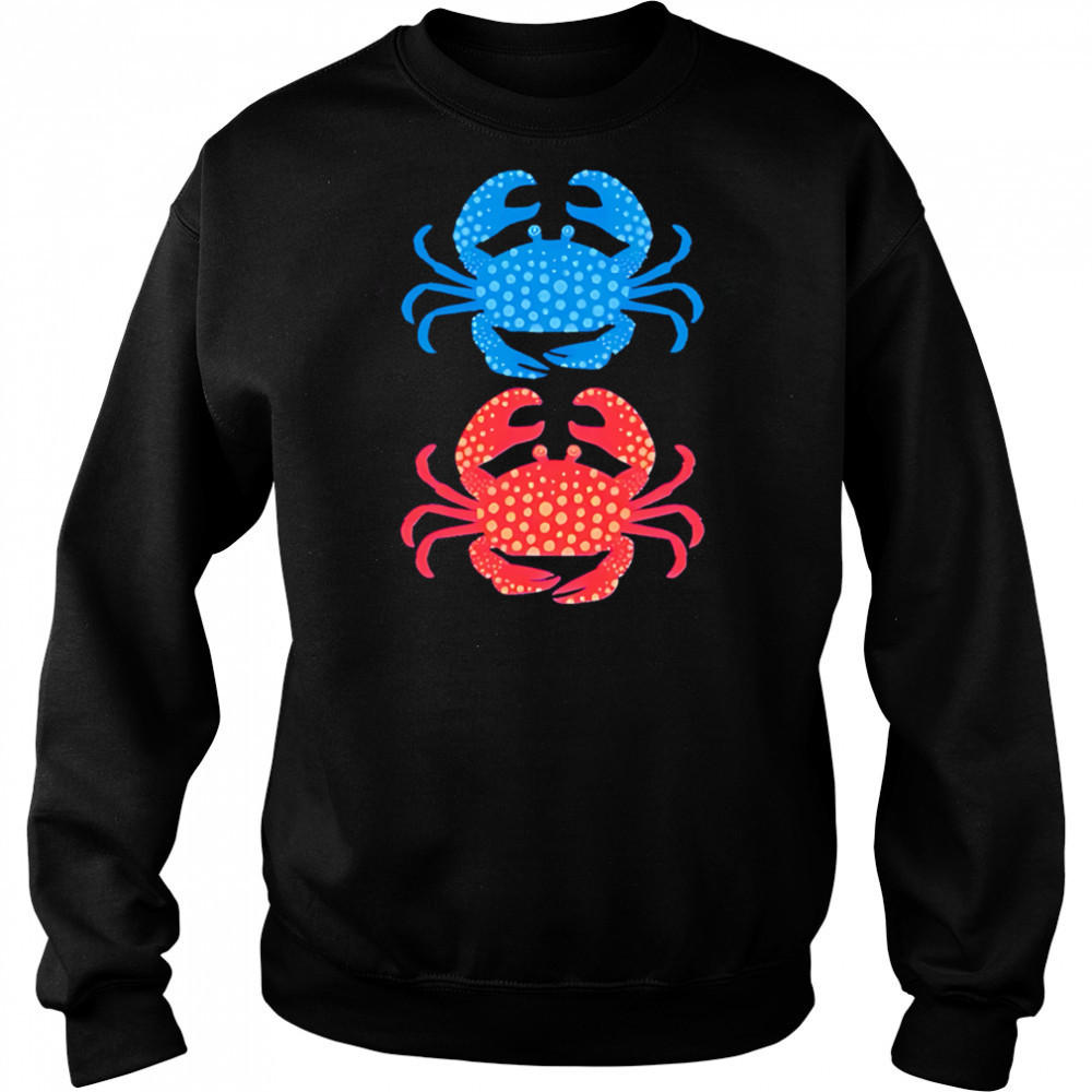 Crabs Blue and Crabs Red shirt Hoodie