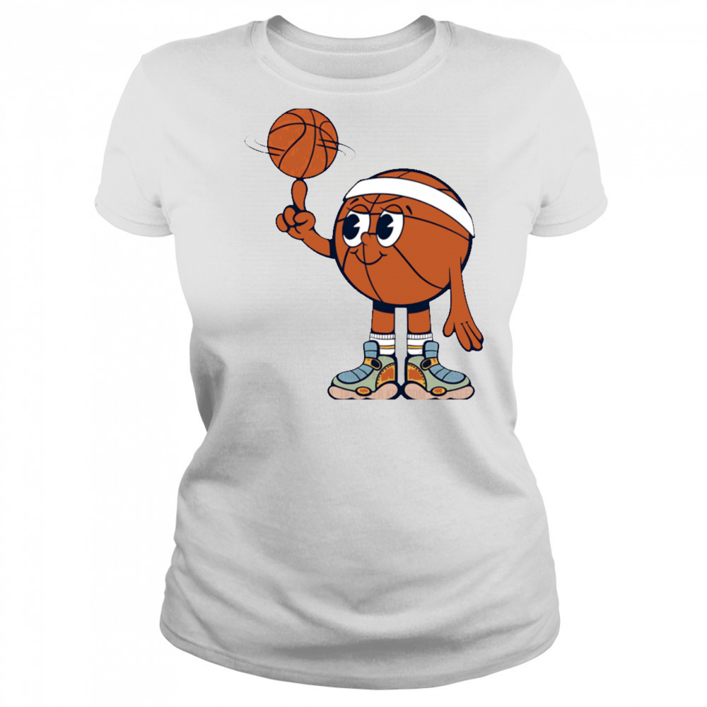 Cute Basketball Spinning The Ball shirt Women's T-shirt