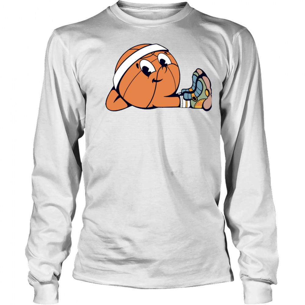 Cute Basketball Stretching shirt Long Sleeved