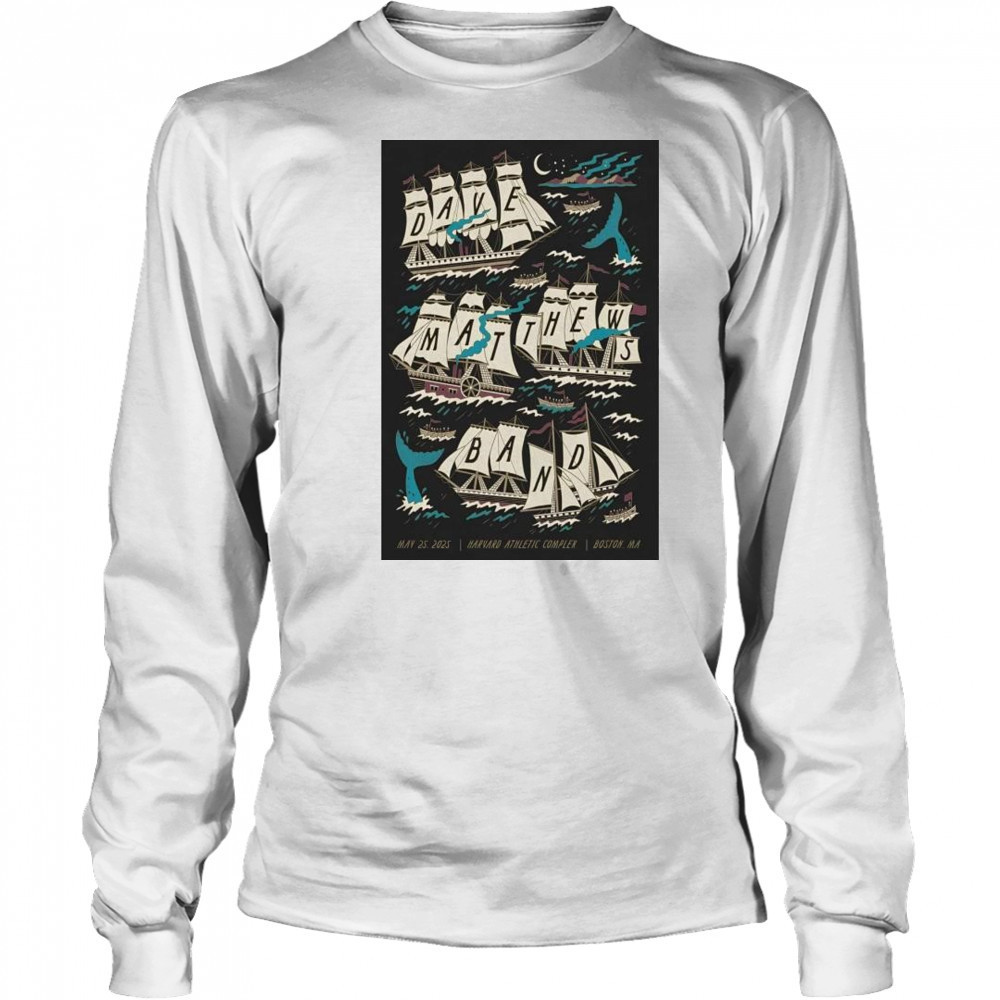 Dave Matthews Band At Harvard Athletic Complex In Boston MA On May 25 2025 Tour t-shirt Long Sleeved